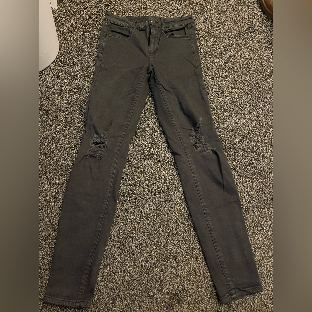 American Eagle black Hi-Rise Jegging size 6